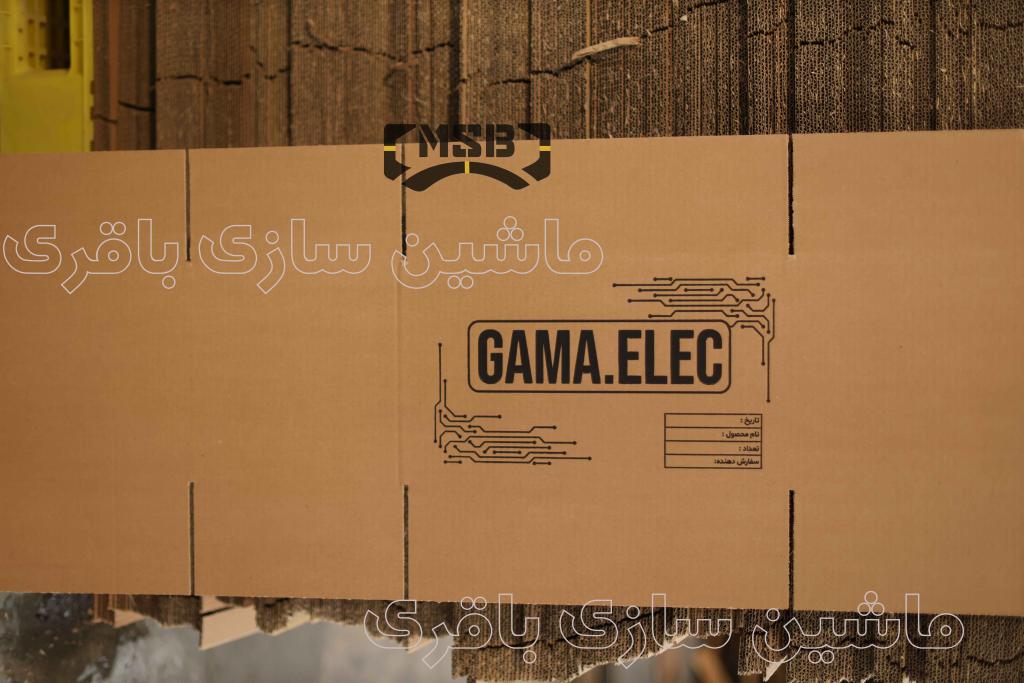دستگاه چاپ کارتن 1 رنگ کارتن سازی